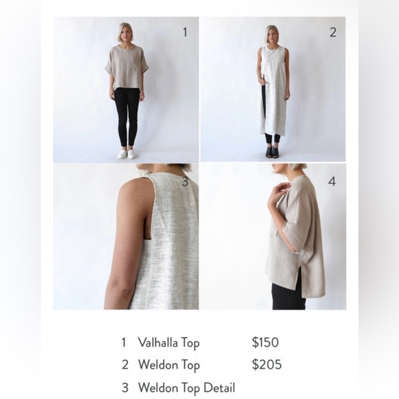 Hackwith Design House M L Weldon Long Midi Tunic Tank Top Dress Boucle Lagenlook - Picture 11 of 11